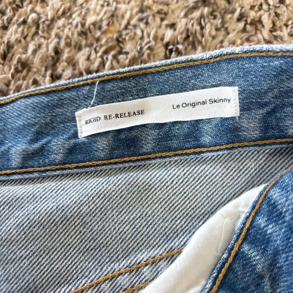 FRAME Denim Le Original High Rise Skinny Rigid Re-Release Distressed Jeans - Picture 7 of 9